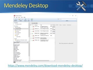 https://www.mendeley.com/download-mendeley-desktop/
 