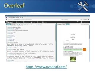 https://www.overleaf.com/
 