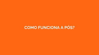 COMO FUNCIONA A PÓS?
 