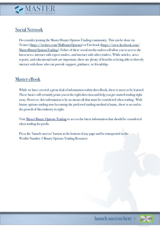 Trading binary options ebook