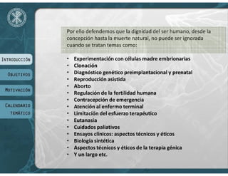 VIII Máster Universitario de Bioética - UCV