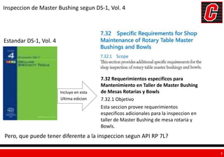 Master Bush y Bowls DS-1, Vol4 y API 7L.pptx