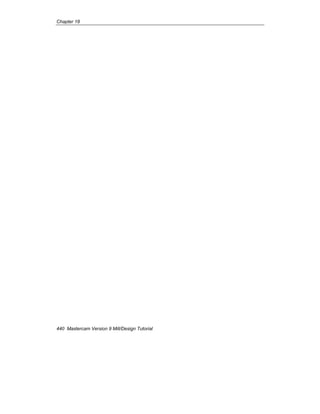 Chapter 18
440 Mastercam Version 9 Mill/Design Tutorial
 