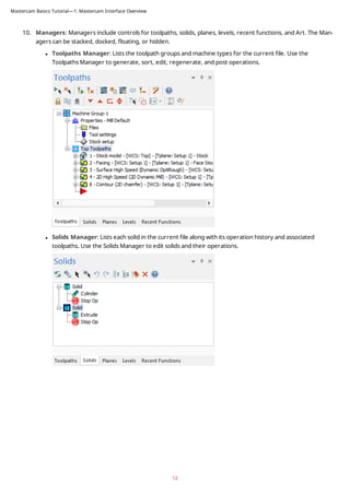Mastercam Basics Tutorial Pdf