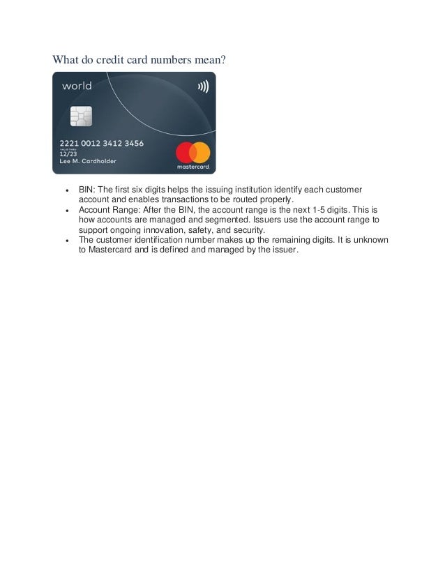 Master card bin range 2 website info