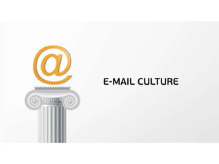 Email culture. Business presentation.