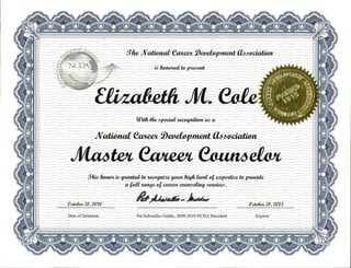 Master Career Counselor (MCC)