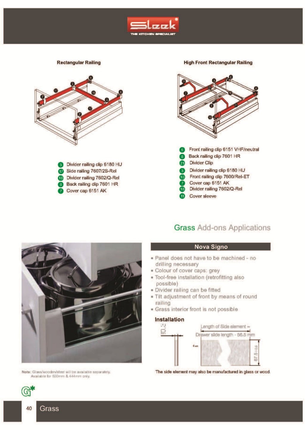 SLEEK MODULAR KITCHEN CATALOG 2014