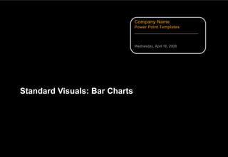 Standard Visuals: Bar Charts 