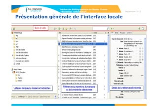 77
Septembre 2014
77
Présenter l’information
• Exemples de situations de plagiat :
- Copier intégralement un passage d’un livre ou d’une revue sans le mettre
entre guillemets et sans mentionner la source
- Insérer dans son texte des graphiques, des données provenant de sources
externes sans en indiquer la provenance
- Traduire un texte sans en mentionner la source
• Sanctions prévue contre le plagiat : suspension temporaire ou
définitive
« Pour avoir intégralement copié le « projet personnel » d’une camarade
de l’année précédente, M.B. s’est ainsi fait exclure, en 2003 de son
université pour six mois. (…)
Une étudiante n’ayant écrit que trois pages de son mémoire de maîtrise a,
quant à elle, été condamnée à un an d’exclusion de son université, en juin
2004 »
Luc Bronner, De plus en plus créative, la fraude aux examens est durement punie,
02 mars 2005, Le Monde
Charte anti-plagiat AMU 2012 : http://sciences.univ-amu.fr/sites/sciences.univ-
amu.fr/files/charte_ant-plagiat_amu.pdf
Recherche bibliographique en Master Chimie
>Présenter l’information
 