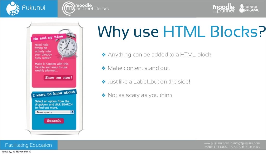 Why use HTML Blocks?