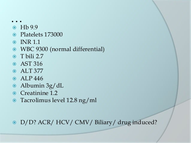 blood t-bil test transplantation case studies  Liver
