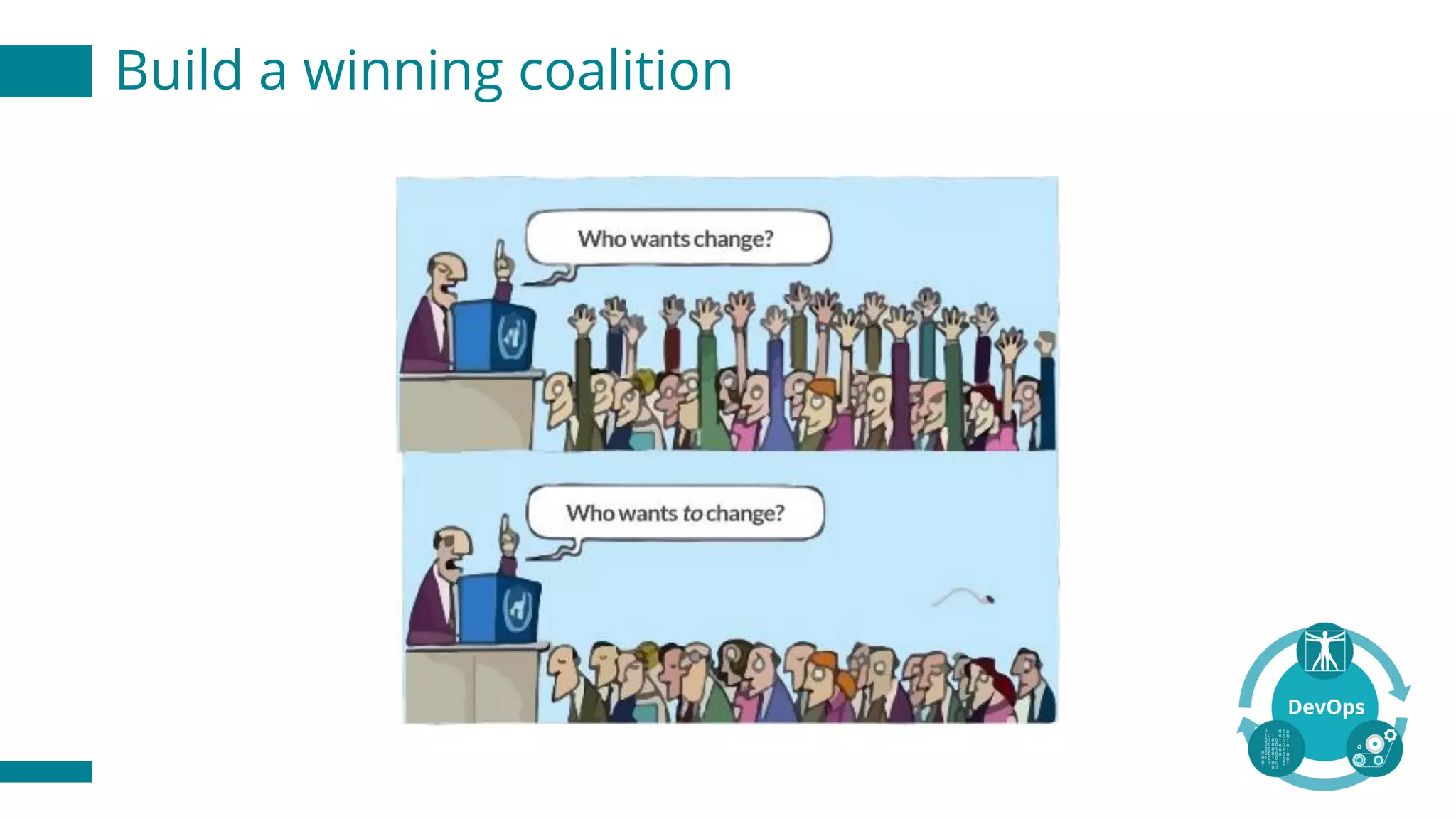Build a winning coalition
 