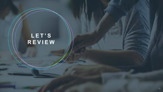 L E T ’ S
R E V I E W
13
 