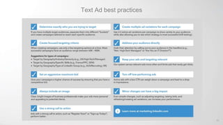 Text Ad best practices
62
 