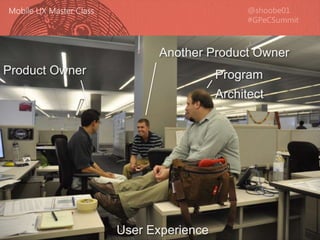 6
Program
Architect
Product Owner
Another Product Owner
User Experience
 