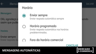 MENSAGENS	AUTOMÁTICAS	
 