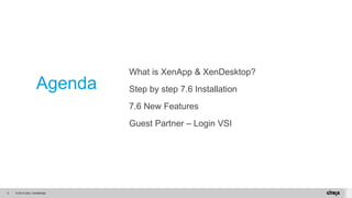 XenDesktop Master Class - Live Installation of XenDesktop/XenApp 7.6 | PPTX