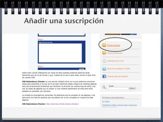 Añadir una suscripción