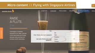 Micro content // Flying with Singapore Airlines 21
 