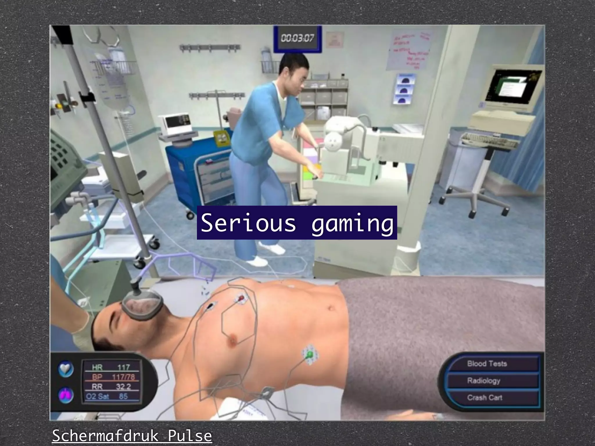 Schermafdruk Pulse
Serious gaming
 