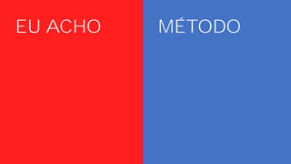 EU ACHO MÉTODO
 