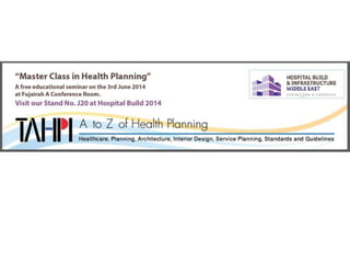 FREE Master class in health planning - Dubai - 3rd June 2014