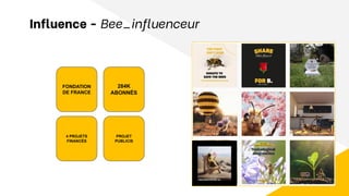 FONDATION
DE FRANCE
PROJET
PUBLICIS
284K
ABONNÉS
4 PROJETS
FINANCÉS
Influence - Bee_influenceur
 