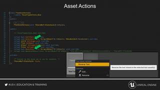 Asset Actions
 