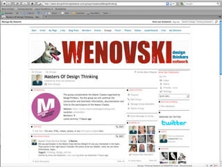 Master Class service design / design thinking