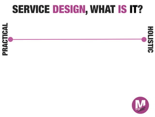 PRACTICAL
             SERVICE DESIGN, WHAT IS IT?




                                            HOLISTIC
 
