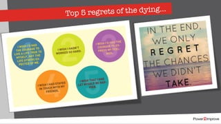 Top 5 regrets of the dying…
 