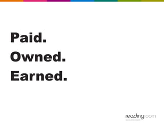 Paid.
Owned.
Earned.
 