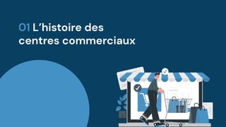 It is the biggest planet and the
brightest one in the Solar System
MERCURY
JUPITER
01 L’histoire des
centres commerciaux
 