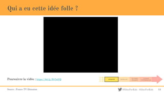 @EducForKids #EducForKids
Qui a eu cette idée folle ?
Source : France TV Education 13
Poursuivre la vidéo : https://bit.ly/317al1Q
 