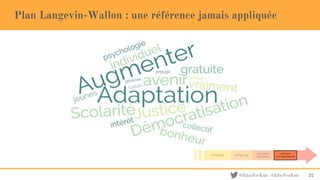 @EducForKids #EducForKids
Plan Langevin-Wallon : une référence jamais appliquée
22
 