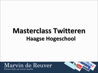 Masterclass Twitteren Haagse Hogeschool 