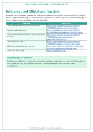 Project Introduction Slide Slide Example Master Claude AI in One Week: Student-Friendly Guide to AI Prompting ...
