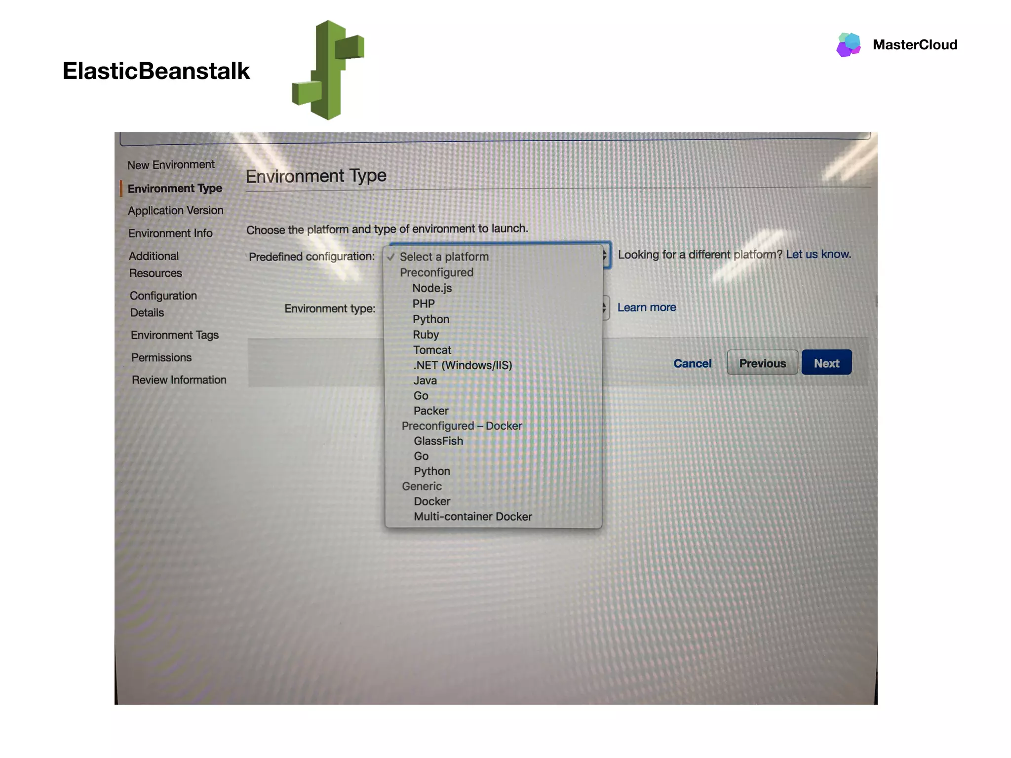 MasterCloud
ElasticBeanstalk
 