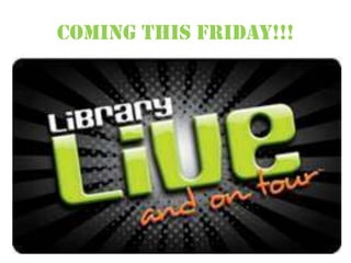 Coming THIS Friday!!!

 