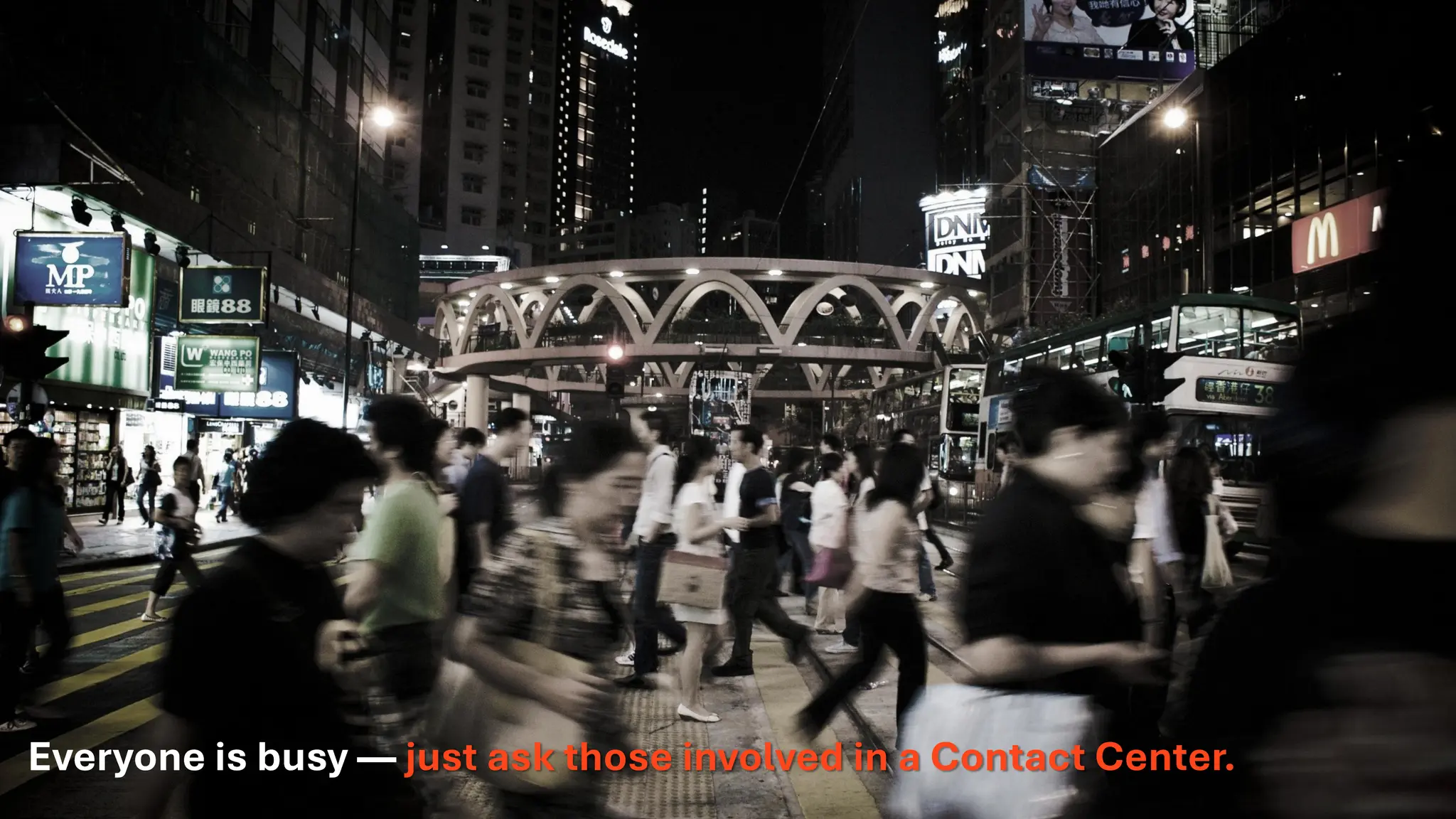 Confidential I 2025
Everyone is busy
Everyone is busy — just ask those involved in a Contact Center.
 