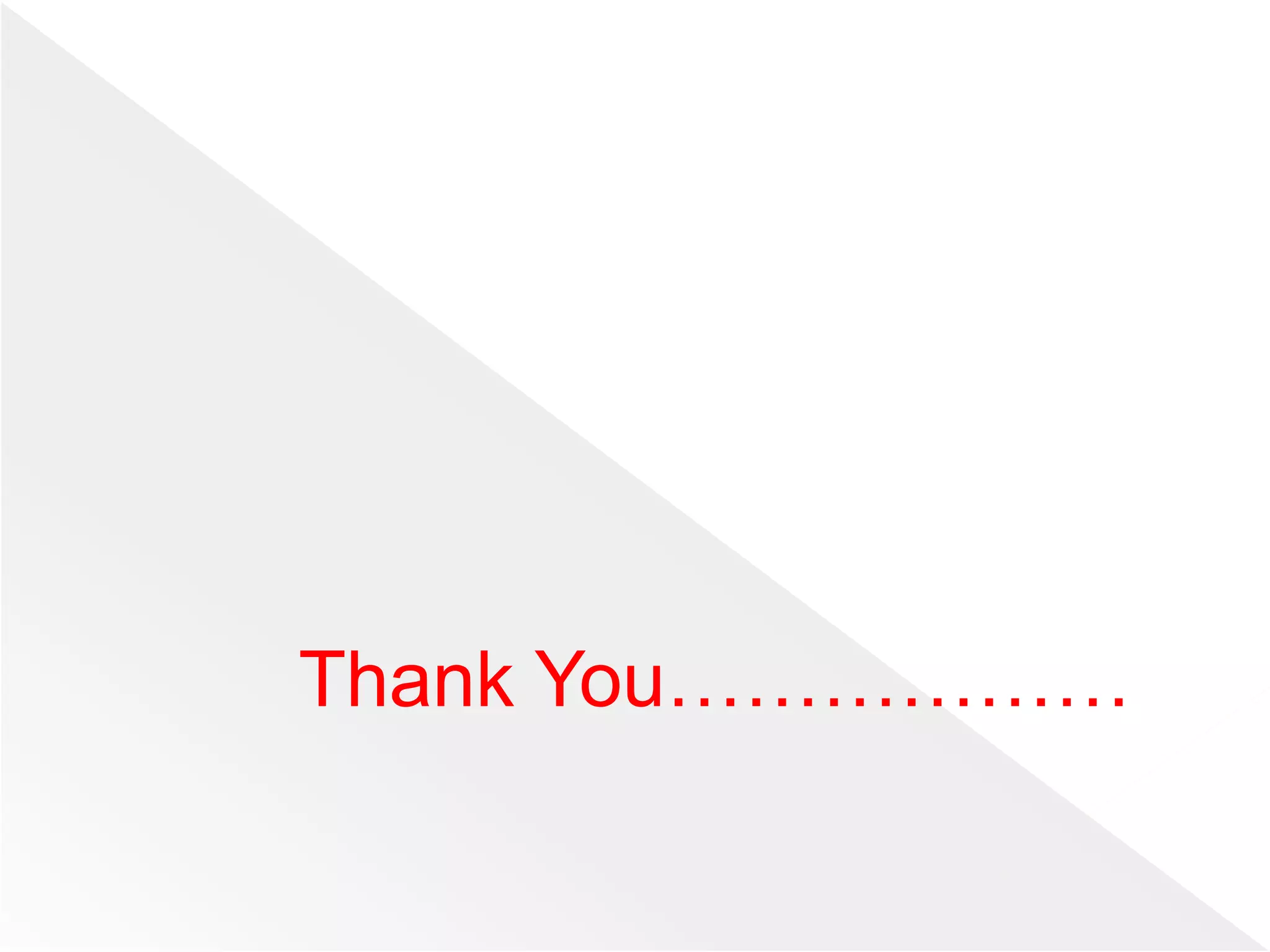 Thank You………………
 