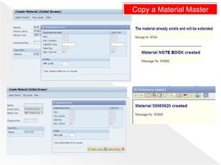 Copy a Material Master
 