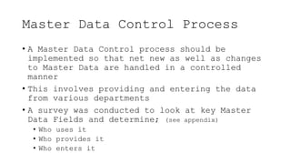 Understanding Master Data for ERP Systems | PPTX