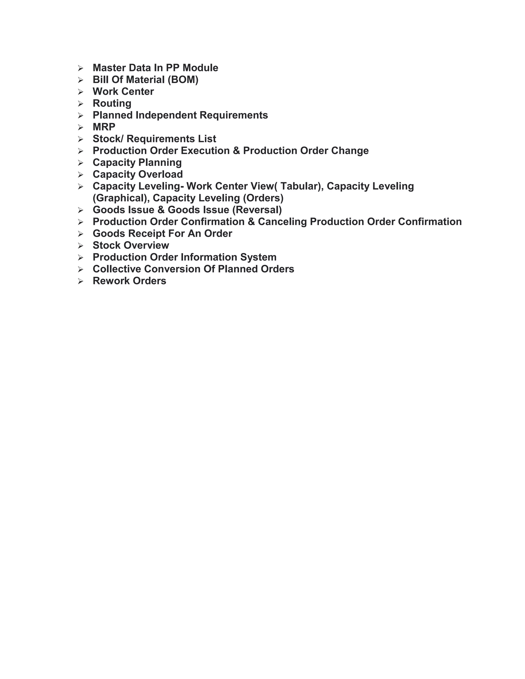 Master Data In Pp Module Docx