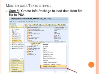 SAP BW - Master data load via flat file | PPTX