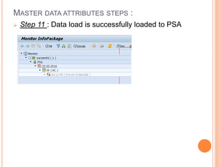SAP BW - Master data load via flat file | PPTX