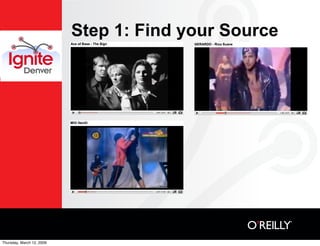 Step 1: Find your Source




Thursday, March 12, 2009
 