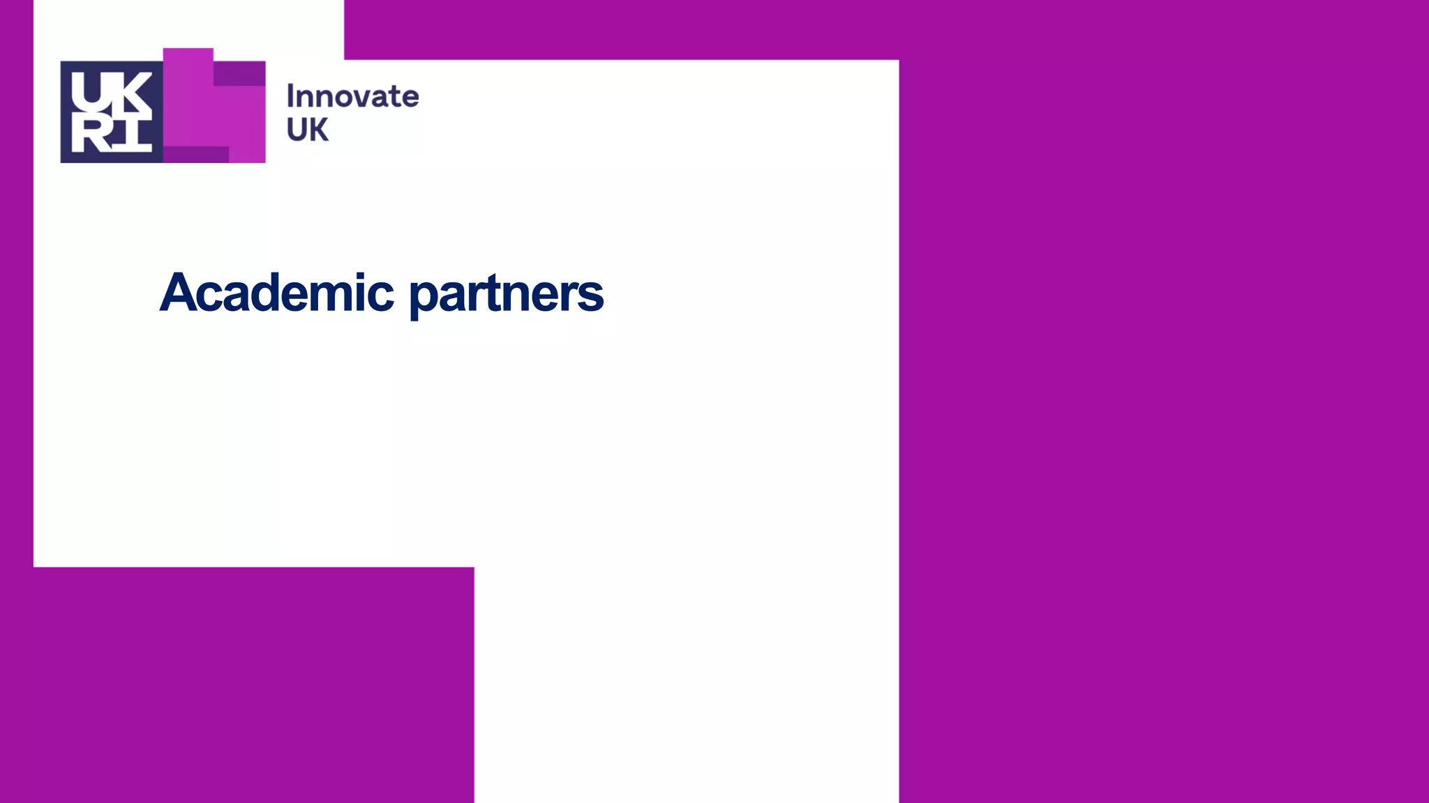 Academic partners
 