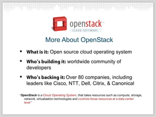 OpenStack Technology Overview | PPTX
